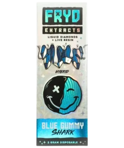 Blue gummy shark fryd