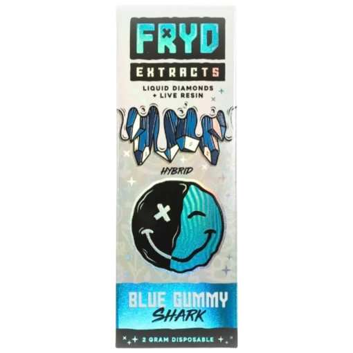Blue gummy shark fryd